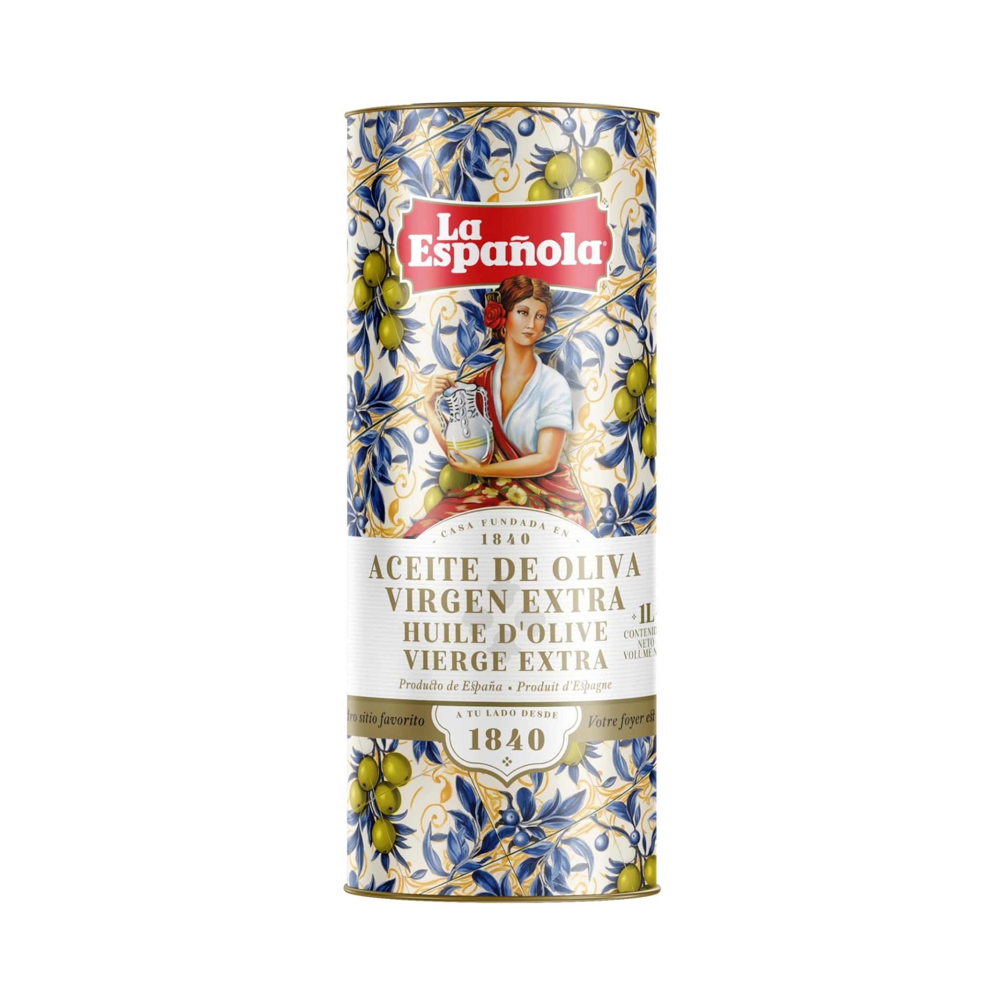 Aceite de Oliva Virgen Extra — Lata Cilíndrica 1L